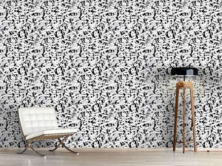 Wall Mural Pattern Wallpaper Jungle Letters