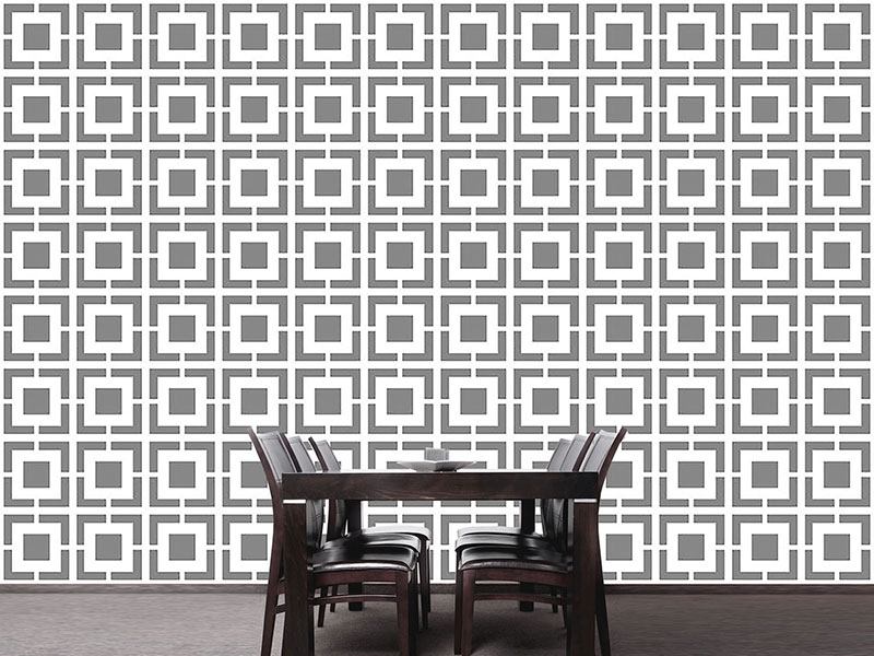 Wall Mural Pattern Wallpaper Monochrome Lattice