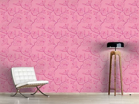 Wall Mural Pattern Wallpaper Hibiscusdream Pastel