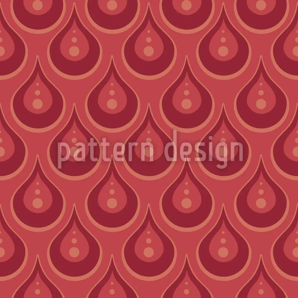 Wall Mural Pattern Wallpaper Ruby Rain