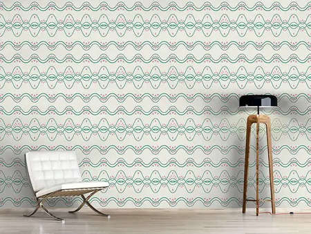 Wall Mural Pattern Wallpaper Folkloria Cream