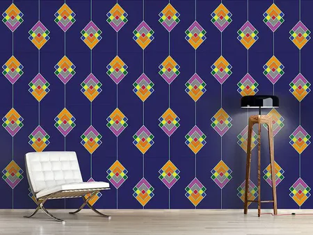 Wall Mural Pattern Wallpaper Art Deco Color