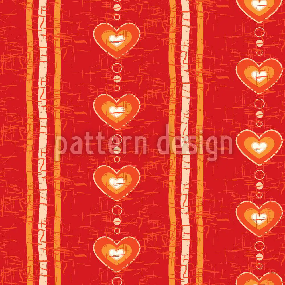 Wall Mural Pattern Wallpaper Warm Hearts