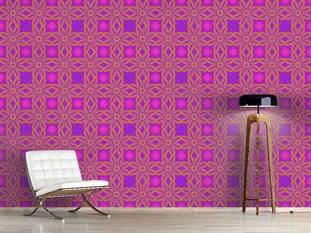 Wall Mural Pattern Wallpaper A Floral Line