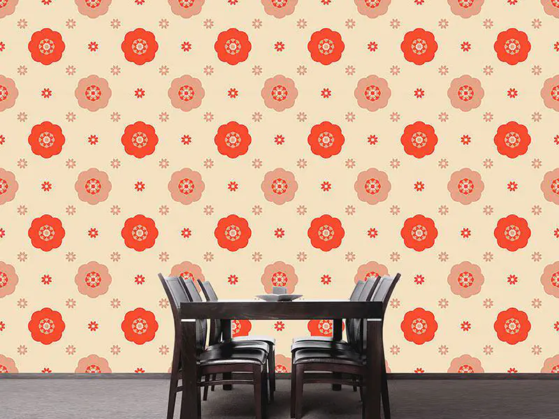 Wall Mural Pattern Wallpaper Carmen Flowers
