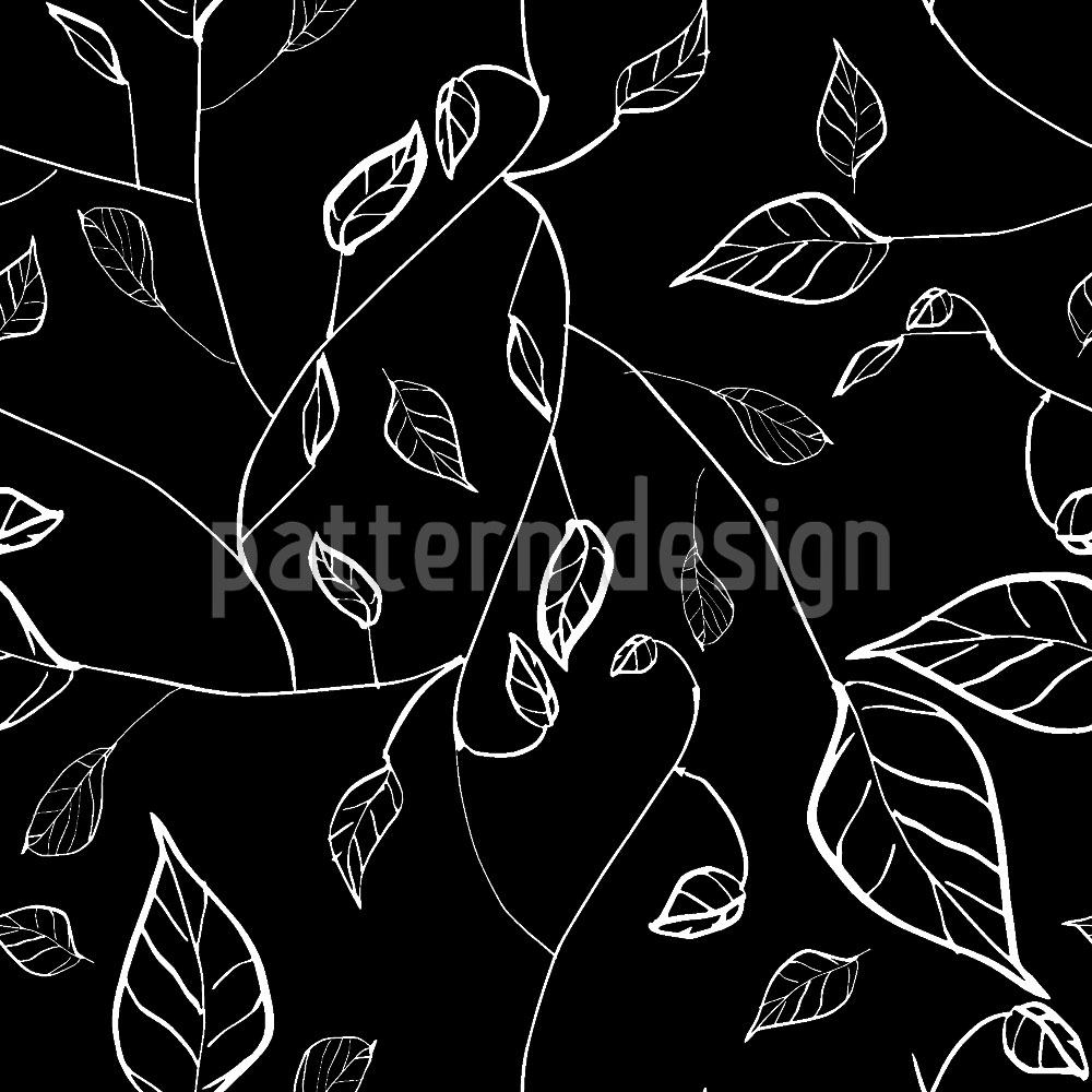 Papier peint design At Night In Leafy Forest