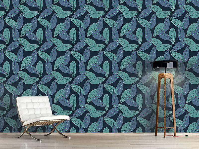 Wall Mural Pattern Wallpaper Mystic Leaves
