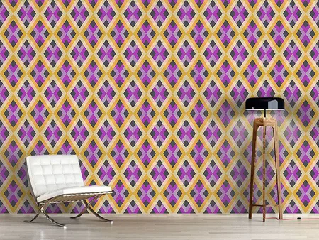 Wall Mural Pattern Wallpaper Check Deluxe