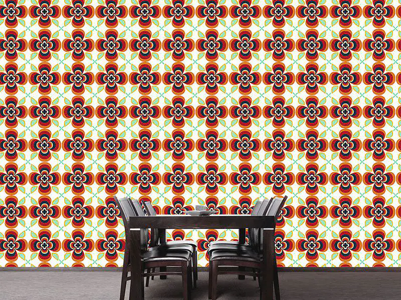 Wall Mural Pattern Wallpaper Flores De La Fantasia