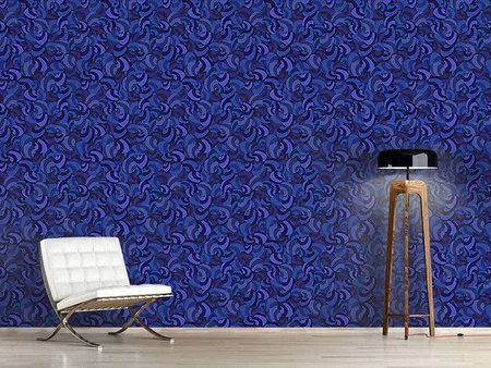 Wall Mural Pattern Wallpaper Candy Crush Blues