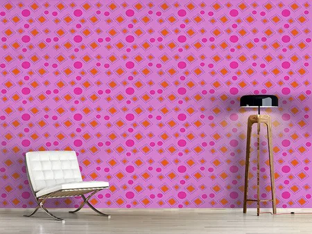 Wall Mural Pattern Wallpaper Dots And Squares Land