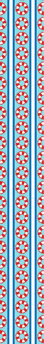 Wall Mural Pattern Wallpaper Rescue Rings On Stripes