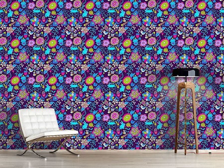 Wall Mural Pattern Wallpaper Magic World In Ultraviolet
