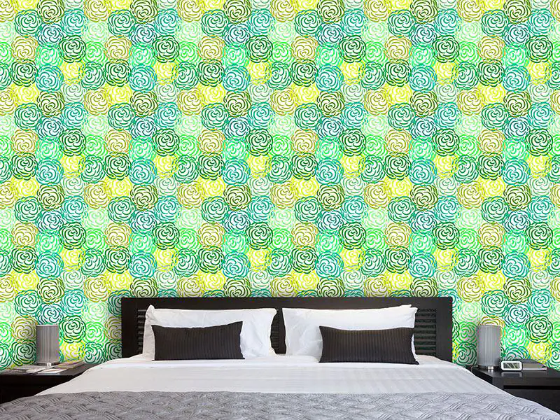 Wall Mural Pattern Wallpaper Spring Roses