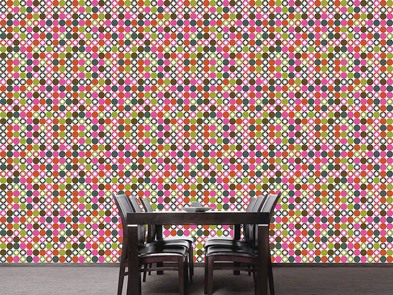 Wall Mural Pattern Wallpaper Star Bingo
