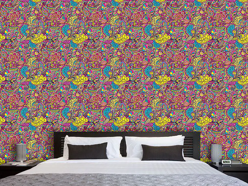 Wall Mural Pattern Wallpaper The Land Of Wild Fantasies