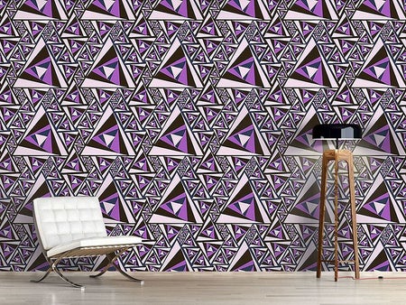 Wall Mural Pattern Wallpaper Triangle Rotation