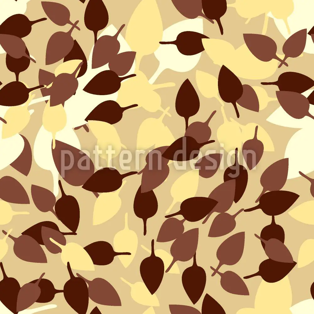 Wall Mural Pattern Wallpaper In The Leaf Forest