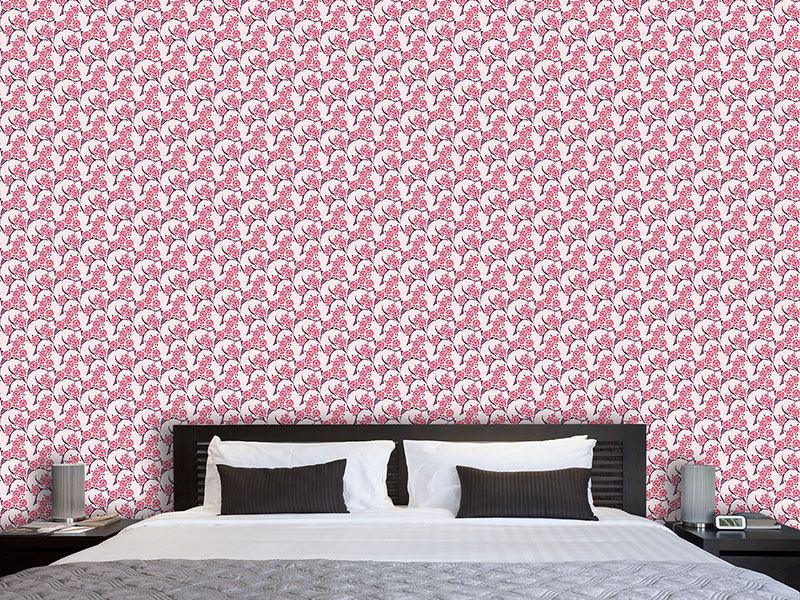 Wall Mural Pattern Wallpaper La Vie En Rose