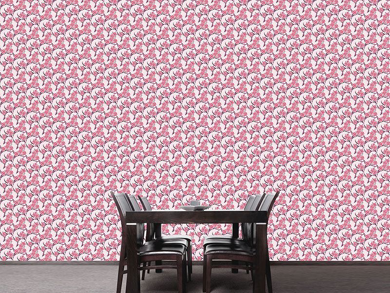 Wall Mural Pattern Wallpaper La Vie En Rose