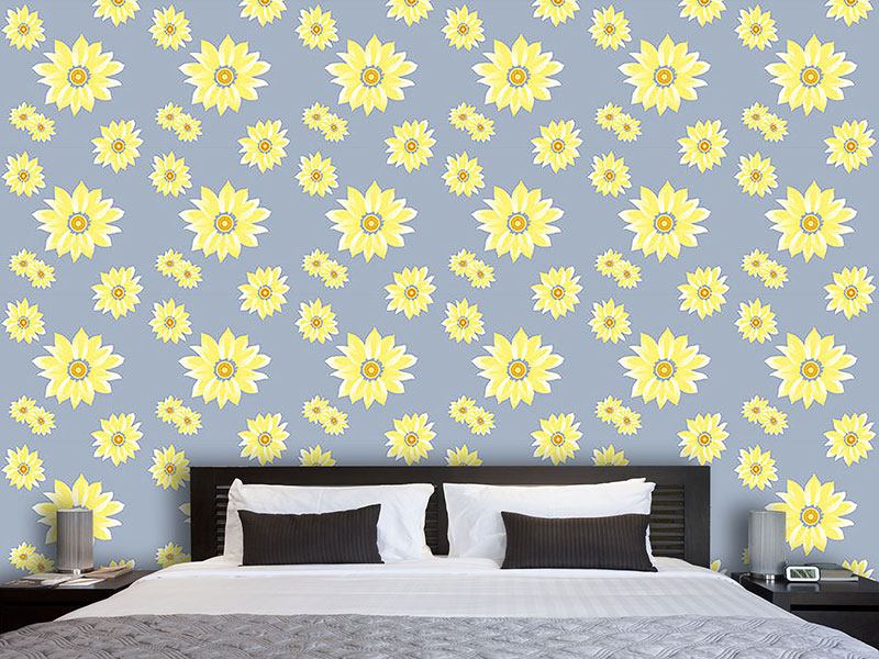 Wall Mural Pattern Wallpaper Sunflower Wakening