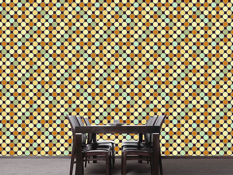 Wall Mural Pattern Wallpaper Hexagon Deco