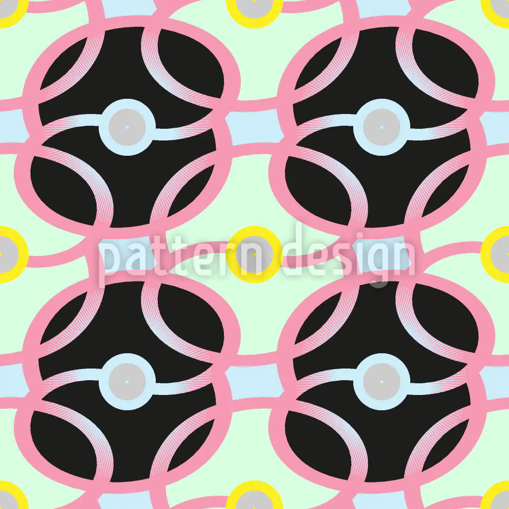 Wall Mural Pattern Wallpaper Waiting For A Chain Reaction