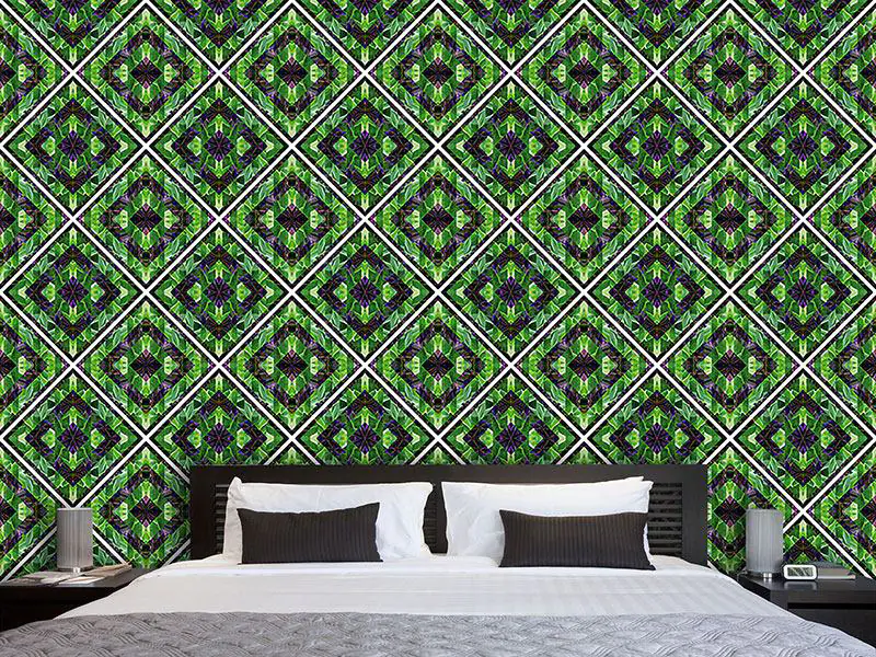 Wall Mural Pattern Wallpaper Tiles In The Hothouse