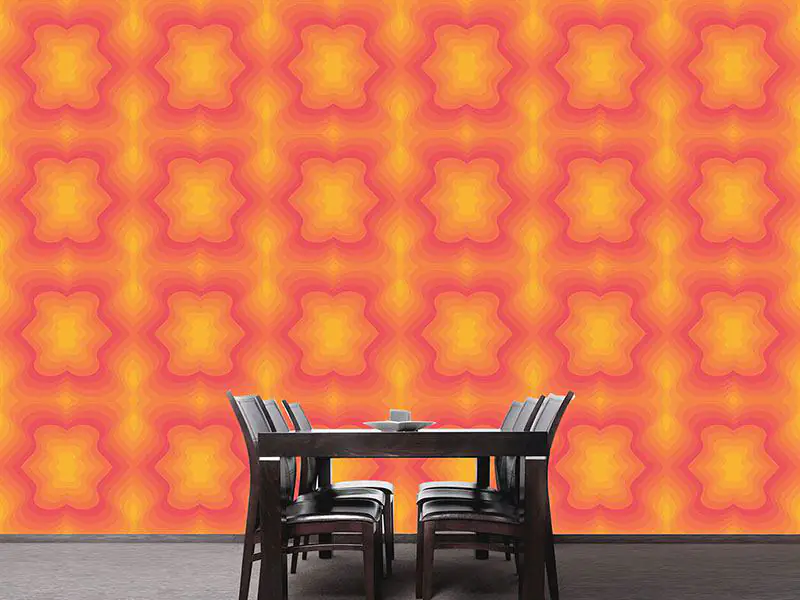 Wall Mural Pattern Wallpaper Flower Power Dimension