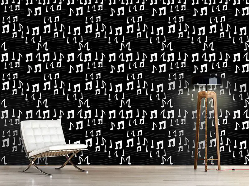 Wall Mural Pattern Wallpaper Notes Escape