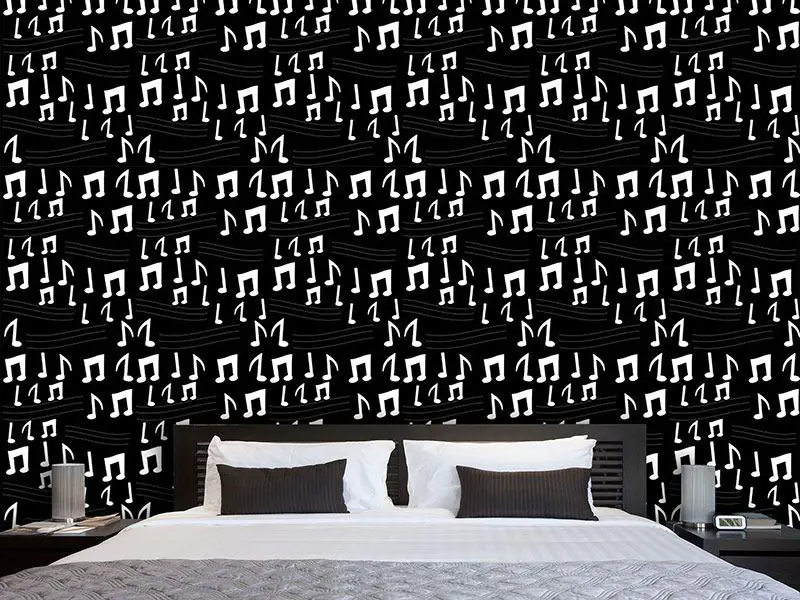 Wall Mural Pattern Wallpaper Notes Escape