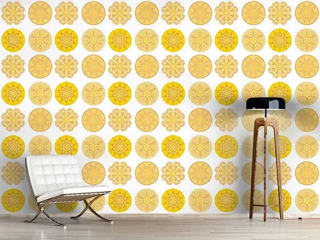 Wall Mural Pattern Wallpaper Sun Of The East