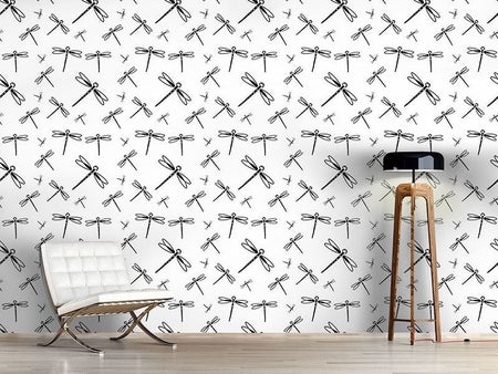 Papier peint design Dragonfly Swarm