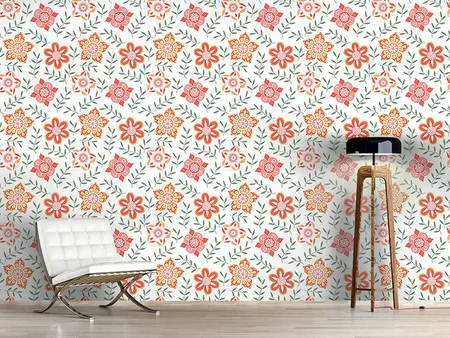 Wall Mural Pattern Wallpaper Russian Flower Compliments