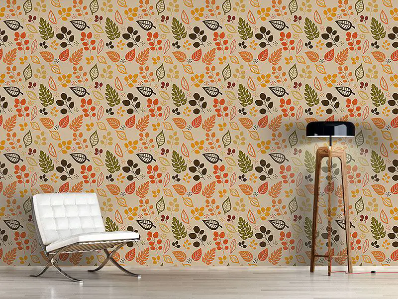 Wall Mural Pattern Wallpaper To Decide For Leaves