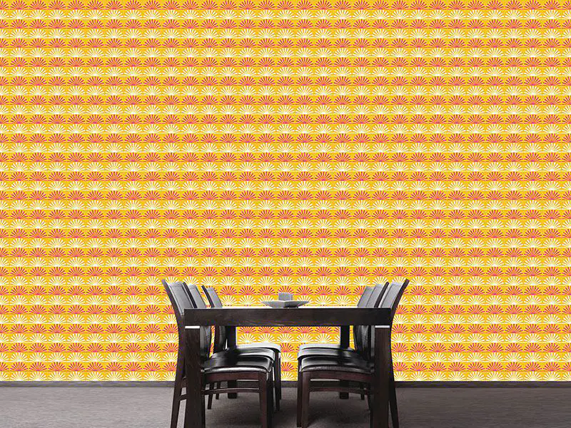 Wall Mural Pattern Wallpaper Floral Sunshine
