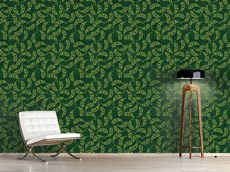 Wall Mural Pattern Wallpaper Wild Peas