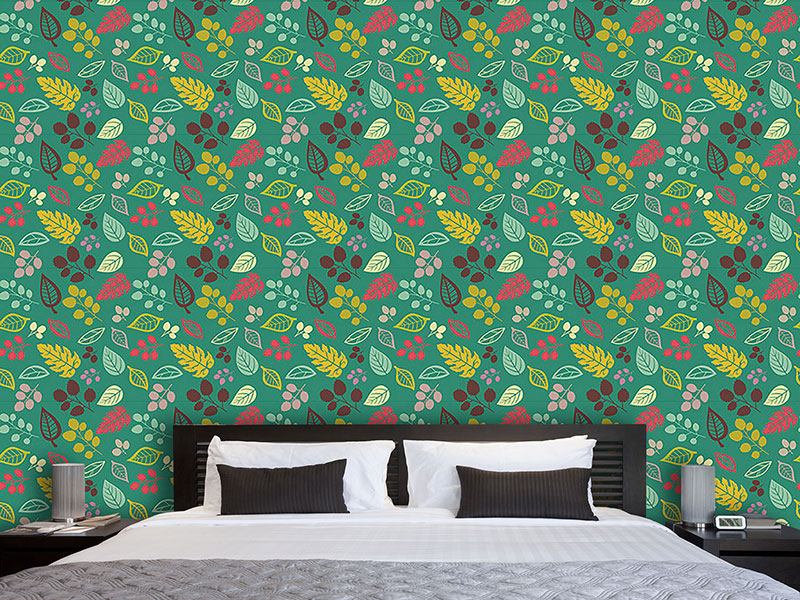 Wall Mural Pattern Wallpaper To Love Leaves