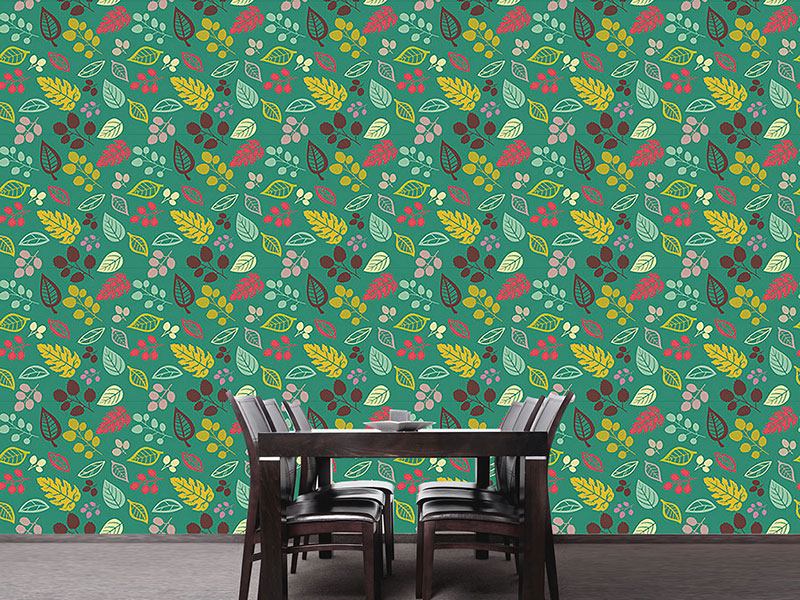 Wall Mural Pattern Wallpaper To Love Leaves
