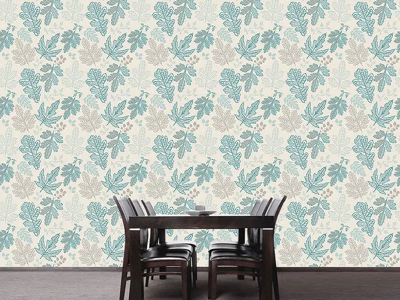 Wall Mural Pattern Wallpaper The Soul Of The Leaves