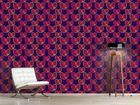 Wall Mural Pattern Wallpaper Echo Hearts