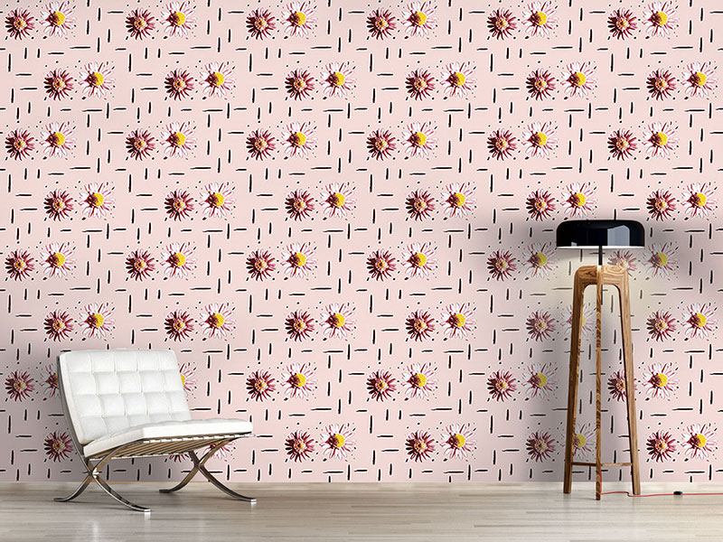 Wall Mural Pattern Wallpaper Counting Daisies