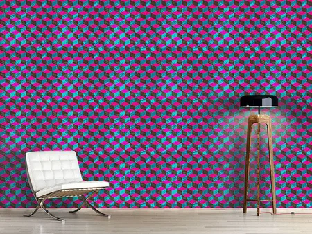 Wall Mural Pattern Wallpaper Cube Camouflage