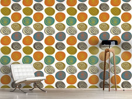 Wall Mural Pattern Wallpaper Stone Circles