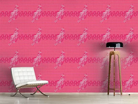 Wall Mural Pattern Wallpaper Pinky Paisley