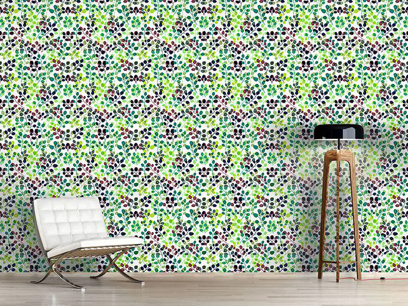 Wall Mural Pattern Wallpaper In The Thicket