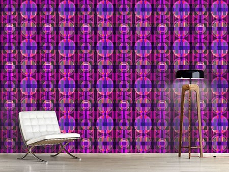 Wall Mural Pattern Wallpaper Parkquet Ultraviolet