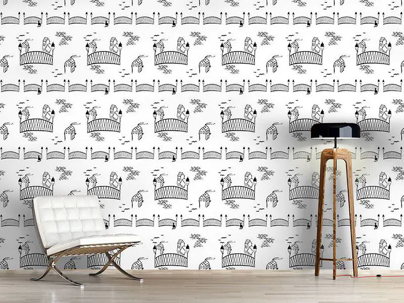 Geometric Lines Wallpaper - Neutral – Ayara Home