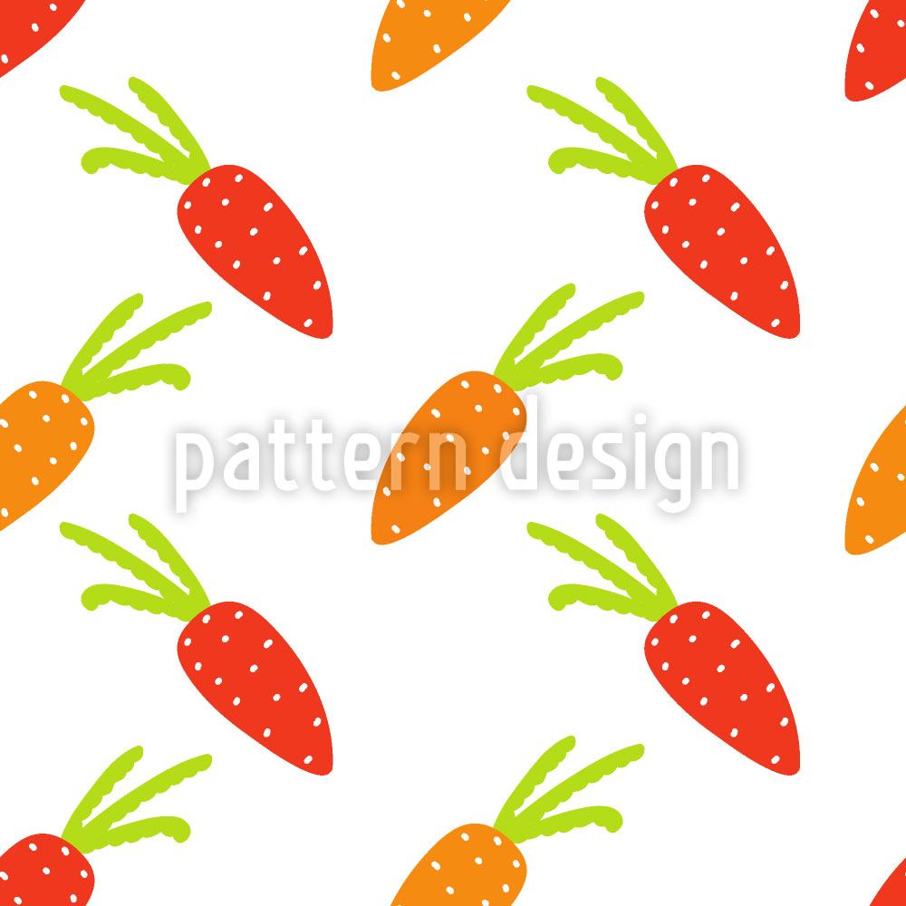 Papier peint design Carrots