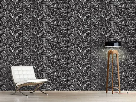 Wall Mural Pattern Wallpaper A Graphic Night Life